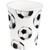 Boland 10 GOBELETS CARTON FOOTBALL VINTAGE 21CL BLANC