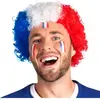 Perruque Afro Supporter France - BOLAND - Afro Supporter France - Bleu - Blanc Rouge - Mixte
