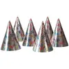 Boland Chapeaux de fête métallisés noirs - LE GEANT DE LA FETE - Taille unique - Pour adultes et enfants