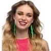 Boland BOUCLES DOREILLES ÉCLAIR FLUO VERT ADULTE - Accessoire de dégui...