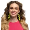 Pendants d'oreille Flash jaune fluo