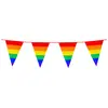 GUIRLANDE À FANIONS FIERTÉ LGBT 10M ARC-EN-CIEL