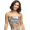 Top Sparkle argent - M/L stretch