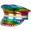 casquette capitaine clouté arc-en-ciel adulte - boland 44760