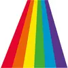 Boland - Tapis de fête, 450 x 60 cm, Autocollant, décoration de fête, décoration d'entrée, décoration d'anniversaire, Arc-en-Ciel