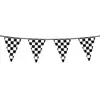 Boland Chequered Black & White Racing Bunting Party Banner Decoration Accessory 6M