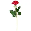 RueDeLaFete Grande Rose fleur artificielle 43cm, Rouge 48015BOL