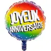 RueDeLaFete Ballon Aluminum Joyeux Anniversaire