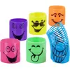 Slinkies - Multicolore - 6 pièces - 3 cm - Visage rigolo - Jouets pour enfants