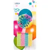 Boite de 24 Bougies anniversaire colorées spirale