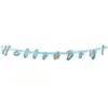 Guirlande bleue de lettre en carton "Hello Boy"
