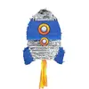 Boland 50514 - Pinata fusée, 56 x 23 cx 18 cm, décoration à suspendre, décoration pour anniversaire, fête à thème et carnaval