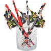 Sachet de 6 PAILLES Ninja Manga en carton