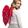 Ailes d'ange Boland - Rouge - Plumes synthétiques - 50x50cm
