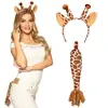 Boland set d'accessoires Girafe dames marron taille unique