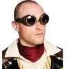 Lunettes Steampunk - BOLAND - Adulte - Noir et or - Plastique rigide