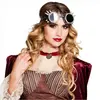 Boland Lunettes Steampunk Adulte Noir - GENERIQUE - Argentées et noires - Verres teintés noirs