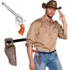 Boland 54384 - Kit cowboy, pistolet et ceinture avec licol, accessoires pour carnaval et fête à thème, accessoire pour costumes de carnaval