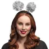 RueDeLaFete Diadème pompons Argent