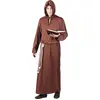 déguisement moine robe marron frère médiéval homme - m/l - marron - boland 83846