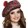 béret écossais rouge adulte - boland 81225