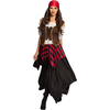 Boland 84559   Costume de pirate Tornado Robe, corset, foulard pour femme, pirate, camarade, carnaval, fête à thème