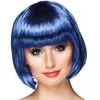 Boland perruque coupe cheveux carré frange bleu femme - 85896