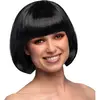 Perruque carré noire - BOLAND - pour femme - coupe au carré - filet élastique