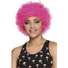 Boland Perruque - POP ROSE VIF - Coupe de cheveux crépue, frisée et bombée - Femme - Adulte