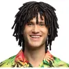 perruque afro dreadlocks court noir homme - boland 86391