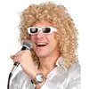 Boland Perruque Michel Polnareff avec lunettes - Accessoire de déguisement pour homme