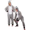 Boland - Costume de survêtement en peluche pour adultes, gris, max 1,80 m, 88010