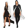Boland Cape de Vampire Réversible pour Adulte - JOUR DE FETE - Noir/Blanc - 170 cm - Polyester
