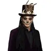 chapeau vaudou buluku avec cheveux - boland 72183