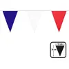 RueDeLaFete Guirlande de fanions polyester France bleu/blanc/rouge - 2...