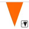 Guirlande de fanions polyester orange - 26 x 18 cm - 6 m