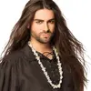 Boland Collier tête de mort - Accessoire déguisement pirate ou zombie - Blanc
