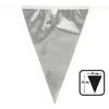 Boland GUIRLANDE 20 FANIONS ASPECT MÉTAL 10M ARGENT