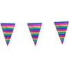 Boland 74738 Guirlande de fanions Arc-en-Ciel Multicolore