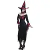 Boland Déguisement sorcière méchante adulte M - Halloween - Rouge et noir - Robe, chapeau et collier
