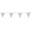 guirlande fanions carton 6m argent pailleté - boland 20001