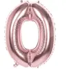 Boland ballon numéro 0 or rose 86 cm