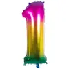 Boland-BOL22051 Zahl Ballons de baudruche, 10135483, Vert, 86 cm