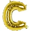 Ballon aluminium mylar lettre C,  or