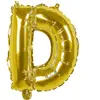 Ballon aluminium mylar lettre D,  or