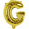 Ballon aluminium mylar lettre G,  or