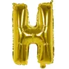 Ballon aluminium mylar lettre H,  or