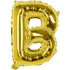 Ballon aluminium mylar lettre B,  or