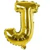 Ballon aluminium mylar lettre J,  or