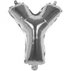 Boland ballon lettre Y argent 36 cm